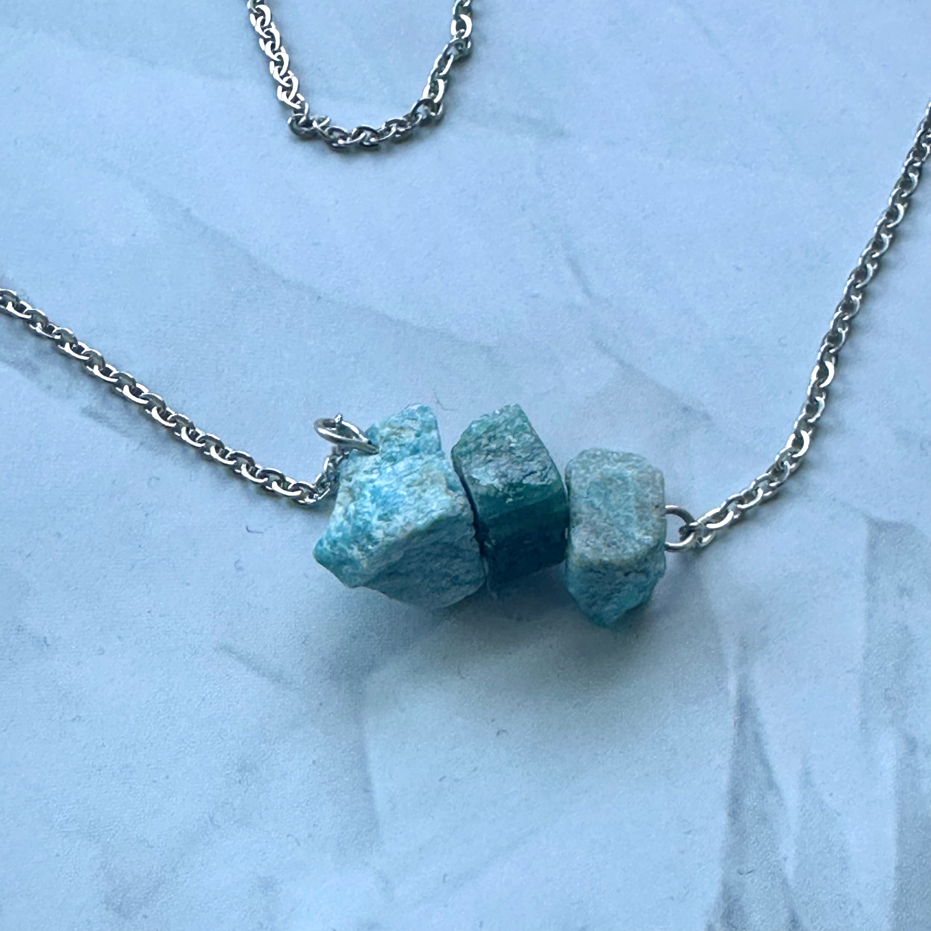 Blue Apatite Necklace